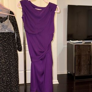 Diane Von Furstenberg plum dress